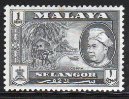 Malyaya Selangor 1957 Single  1 Cent Stamp From The Definitive Set In Unmounted Mint Condition - Selangor