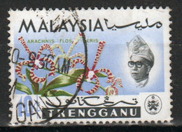Malaysia Trengganu 1965 Single 10c Stamp From The Definitive Set In Fine Used - Trengganu
