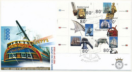 PAYS BAS - 2 Env. FDC - "Sail 2000 Amsterdam" - 21 Aout 2000 - FDC