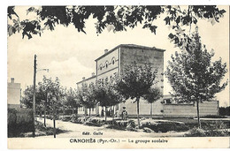 66 CANOHES LE GROUPE SCOLAIRE 1939 CPA 2 SCANS - Perpignan