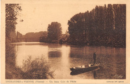 VIENNE  86  INGRANDES SUR VIENNE - UN BEAU COIN DE PECHE - BARQUE - Ingrandes