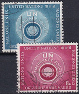 UNO NEW YORK 1957 Mi-Nr. 57/58 O Used - Used Stamps