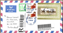 BAHRAIN 2010 Registered Cover Sent To Liestal 4 Stamps COVER USED - Bahrein (1965-...)