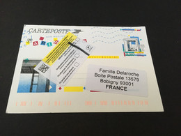 (2 F 4) Pre-paid Postcard Posted Within France - RTS To Australia - During COVID-19 Pandemic - Cartas & Documentos