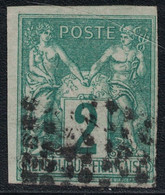 SAGE - 2c VERT - N°30 - COLONIES GENERALES - OBLITERE - COTE 17€. - Sage