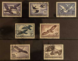 1950-53 Birds Airs Complete Set, Michel 955/956, 968, And 984/987, Very Fine Used. (7 Stamps) For More Images, Please Vi - Unclassified