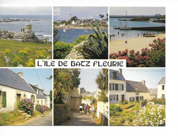 29 ILE De BATZ FLEURIE / CPM JOS Multivues - 6- N° 8.4660 Voy. 1989 TBE /Le Trou Du Serpent, Port, Plage Et Ruelles - Ile-de-Batz