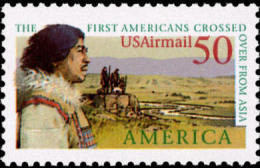 1991 USA Air Mail Stamp Pre-Columbian America Bering Land Bridge Sc#c131 Post History - 3b. 1961-... Neufs