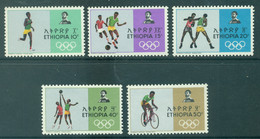 Ethiopia 1968 Olympic Games Mi 594-598 Mint MNH - Ethiopia