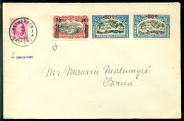 België 1926 Filatelistische Brief Met OPB 200 En Bijgeplakt Congo OPB 89 En 90 (2) - Cartas