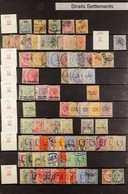 1867-1986 INTERESTING COLLECTION On Stock Pages In A Binder, Mint & Used (sometimes Both) Stamps, Includes Johore 1949-5 - Non Classificati