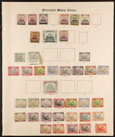 FEDERATED MALAY STATES 1900-34 AMAZING MINT COLLECTION ON IMPERIAL PAGES A Collection Of Mint Stamps On Three SG Imperia - Non Classificati