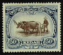 KEDAH 1921-32 50c Black & Purple Type II Watermark To Left, SG 36c, Fine Mint, Fresh. For More Images, Please Visit Http - Non Classificati