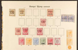 SUNGEI UJONG 1881-95 MINT COLLECTION On An Imperial Album, Part Page, With 1881 2c SG 6, 1882-84 2c Rose SG 20, 1883-84  - Non Classificati