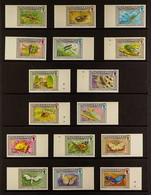1992 IMPERF PROOFS Insects Complete Set As SG 889/904, IMPERF PROOFS From The B.D.T. Printers Archive On Unwatermarked,  - Montserrat