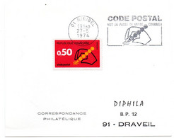 AIN - Dépt N° 01 = MIRIBEL 1974 = FLAMME CONCORDANTE = SECAP Illustrée   'CODE POSTAL / MOT DE PASSE ' - Código Postal