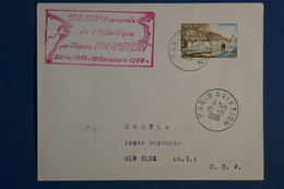 A0 8 FRANCE  BELLE LETTRE   1966  +++PAN AMERICAN   PARIS NEW YORK   +AFFRANCH.  PLAISANT   + - 1960-.... Storia Postale