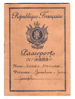 VP19.102 - PARIS 1948 - Préfecture De Police - Passeport - Mr ROUGE - PULLON Né à MANIGOD Doreur Sur Métaux - Polizei