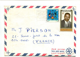 République Centrafricaine 1972 - Affranchissement Sur Lettre Par Avion - J.B. Bokassa / Horlogerie - Central African Republic