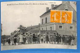 21 -  Côte D'Or   -  Marcilly Sur Tille - Mairie Et Grande Rue  (N6939) - Autres & Non Classés