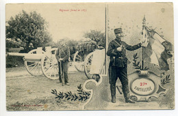 CPA Militaria - 37ème D Artillerie Régiment Forme En 1873 - Canon, Uniformes - Regimente