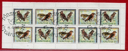 FAEROE ISLANDS 1996 Migratory Birds Se-tenant Block Ex Booklet Used.  Michel 298-99 - Faroe Islands