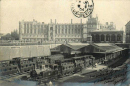 St Germain En Laye * Carte Photo 1904 * La Gare * Train Locomotive Machine * Ligne Chemin De Fer Yvelines - St. Germain En Laye