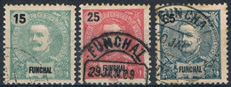 Funchal, 1898/905, # 27/8, 30, Used - Funchal