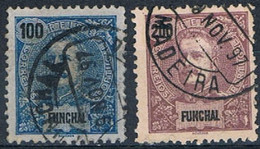Funchal, 1897, # 22, 24, Used - Funchal
