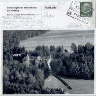 1938 Genesungsheim Oberölkofen Bei Grafing Bei Ebersberg Bahnpost München - Ebersberg
