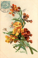 Catharina KLEIN Klein * CPA Illustrateur Gaufrée Embossed * éditeur Künstler Série 15 N°92 * Fleurs * 1905 - Klein, Catharina