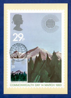 Großbritannien 1983  Mi.Nr. 945 , Commonwealth Day - Maximum Card - First Day 9 March 1983 - Maximumkarten (MC)