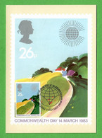 Großbritannien 1983  Mi.Nr. 944 , Commonwealth Day - Maximum Card - First Day 9 March 1983 - Maximumkarten (MC)