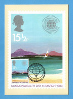 Großbritannien 1983  Mi.Nr. 942 , Commonwealth Day - Maximum Card - First Day 9 March 1983 - Maximumkarten (MC)
