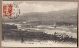 CPA 13 - MALLEMORT - Pont Et Vallée De La Durance - TB PLAN Fleuve Et Pont Suspendu - Mallemort