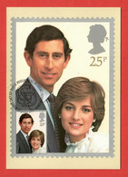 Großbritannien 1981 Mi.Nr. 885 , The Royal Wedding - Maximum Card - First Day Of Issue 22 July 1981 - Maximumkarten (MC)