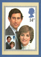 Großbritannien 1981 Mi.Nr. 884 , The Royal Wedding - Maximum Card - First Day Of Issue 22 July 1981 - Maximumkarten (MC)