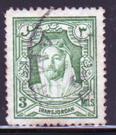 Jordan Emir Abdulah 3 Mils Definitive Stamp In Unmounted Fine Used - Jordanien