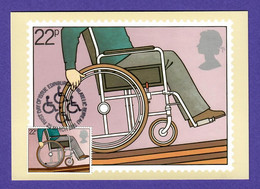 Großbritannien 1981 Mi.Nr. 873 , International Year Of Disabled People - Maximum Card - First Day Of Issue 25 March 1981 - Maximumkarten (MC)