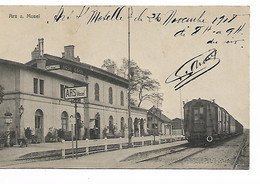 SP213/ France CP Ars A.Mosel - Ars S/Moselle écrite Du Fort De Steinmetz La Gare Avec Train - Ars Sur Moselle
