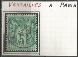France - Convoyeurs - Ambulants - Lignes - Gares - VERSAILLES à Paris - 1877-1920: Période Semi Moderne