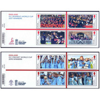 GB 2019 – Great Britain Cricket World Cup Wins By England Men’s And Women’s Team Set Of 2 MNH (**) - Unclassified