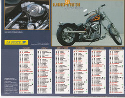 Almanach Du Facteur, Calendrier De La Poste, 2006 : Haute-Saône, Belfort: Chopper Harley-Davidson, Morris Minor - Grand Format : 2001-...