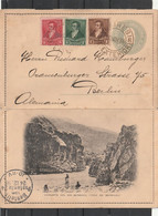 Argentina Buenos Aires UPRATED POSTAL CARD To Berlin Germany 1898 - Brieven En Documenten