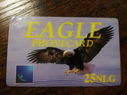 NETHERLANDS    EAGLE PHONECARD / BIRD       Hfl 25,-  - TELECOM  PREPAID   ** 6884 ** - Schede GSM, Prepagate E Ricariche