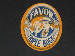 Etiquette FAVOR Brasserie SAINT GHISLAIN - Bier