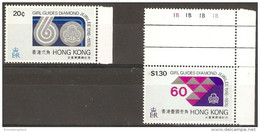 Hong Kong - 1976 Girl Guides 60 Yeras MNH **  SG 354-5 Sc 328-9 - Ongebruikt
