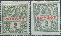 Hungary,MAGYAR POSTA 1916 Express Stamp  2f ,Mint - Neufs