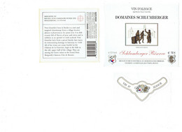 AUTOCOLLANT Etiquette De Vin Alsace DOMAINES SCHLUMBERGER Réserve - 750ml - Riesling