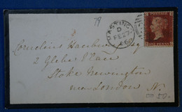 H9 GRANDE BRETAGNE BELLE LETTRE 1866 HASTINGS POUR LONDRES+AFFRANCH INTERESSANT - Storia Postale